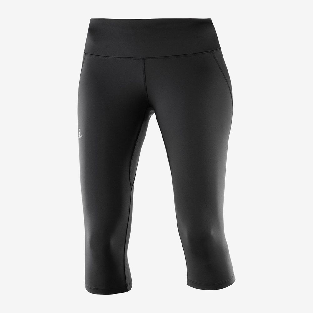 Salomon AGILE MID Leggins Mujer - Negras - Colombia (95427-HMZQ)